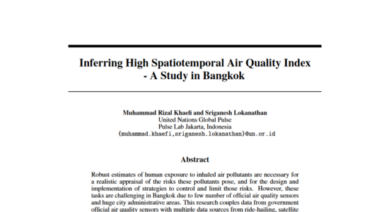 Inferring High Spatiotemporal Air Quality Index – A Study in Bangkok